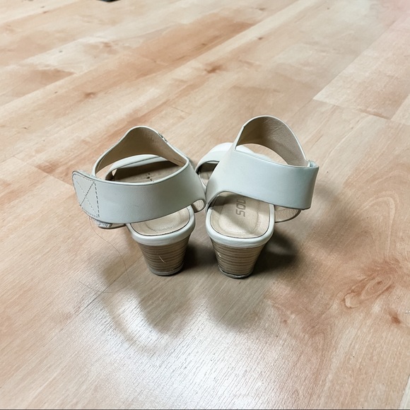 Soda Beige Double Strap Chelsea Wedge Ankle Strap Dress Shoes Toddler Girls 12 - Picture 5 of 9